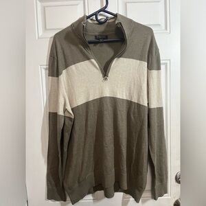 Banana Republic Men's Two-Tone Zip-Up Sweater